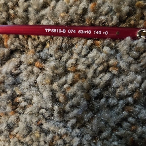 Tom Ford Bright Red Round Women's Glasses - Picture 4 of 4